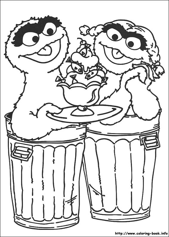 Sesame Street coloring picture